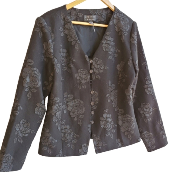 Spencer Jeremy Floral Blazer Jacket Sz 10 - Picture 9 of 9